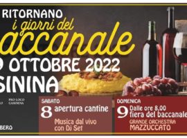 I GIORNI DEL BACCANALE 2022